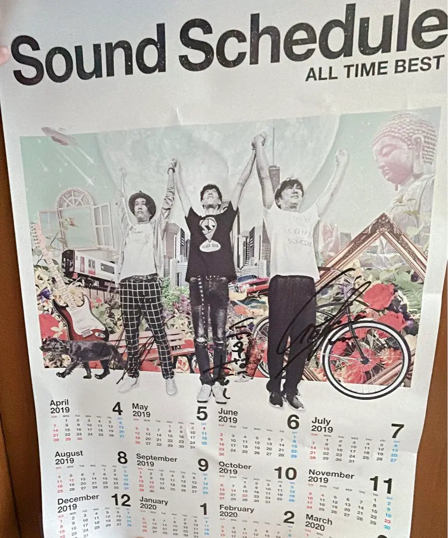 Sound Schedule autographed poster calendar