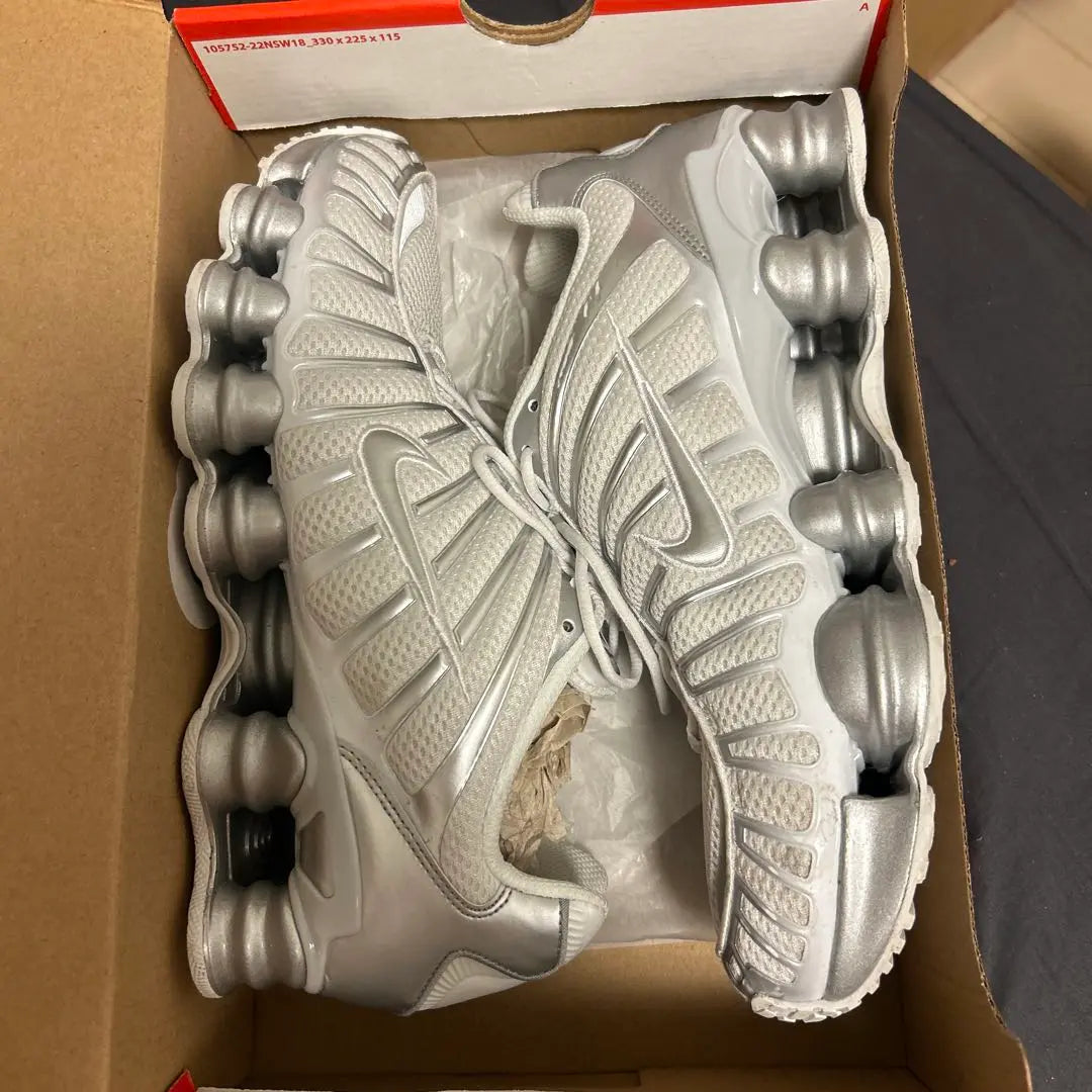 Nike Shox TL Blancas Plata Blancas Plata | NIKE Shox TL Blanco plata 白 シルバー