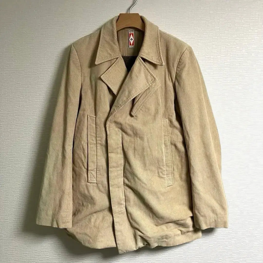 90s early Christofle Mail Corduroy Motorcycle Coat Artisan