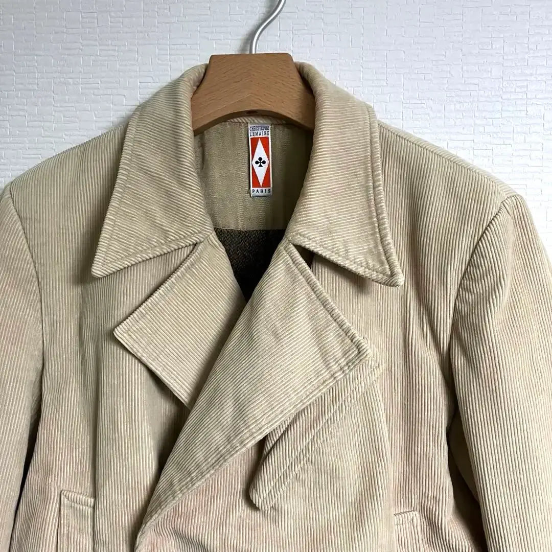 90s early Christofle Mail Corduroy Motorcycle Coat Artisan