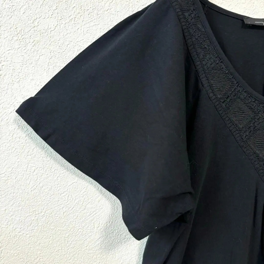 MaxMara WEEKEND Short Sleeve Tunic S One-piece Black Thin | MaxMara WEEKEND 半袖チュニックS ワンピース 黒 ブラック 薄手