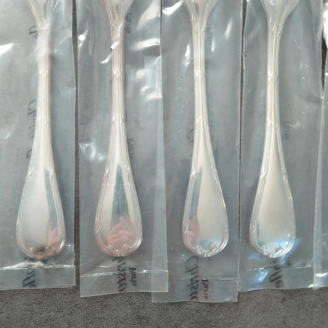 Christofle Luban Cake Fork Coffee Spoon Unopened 8 pieces