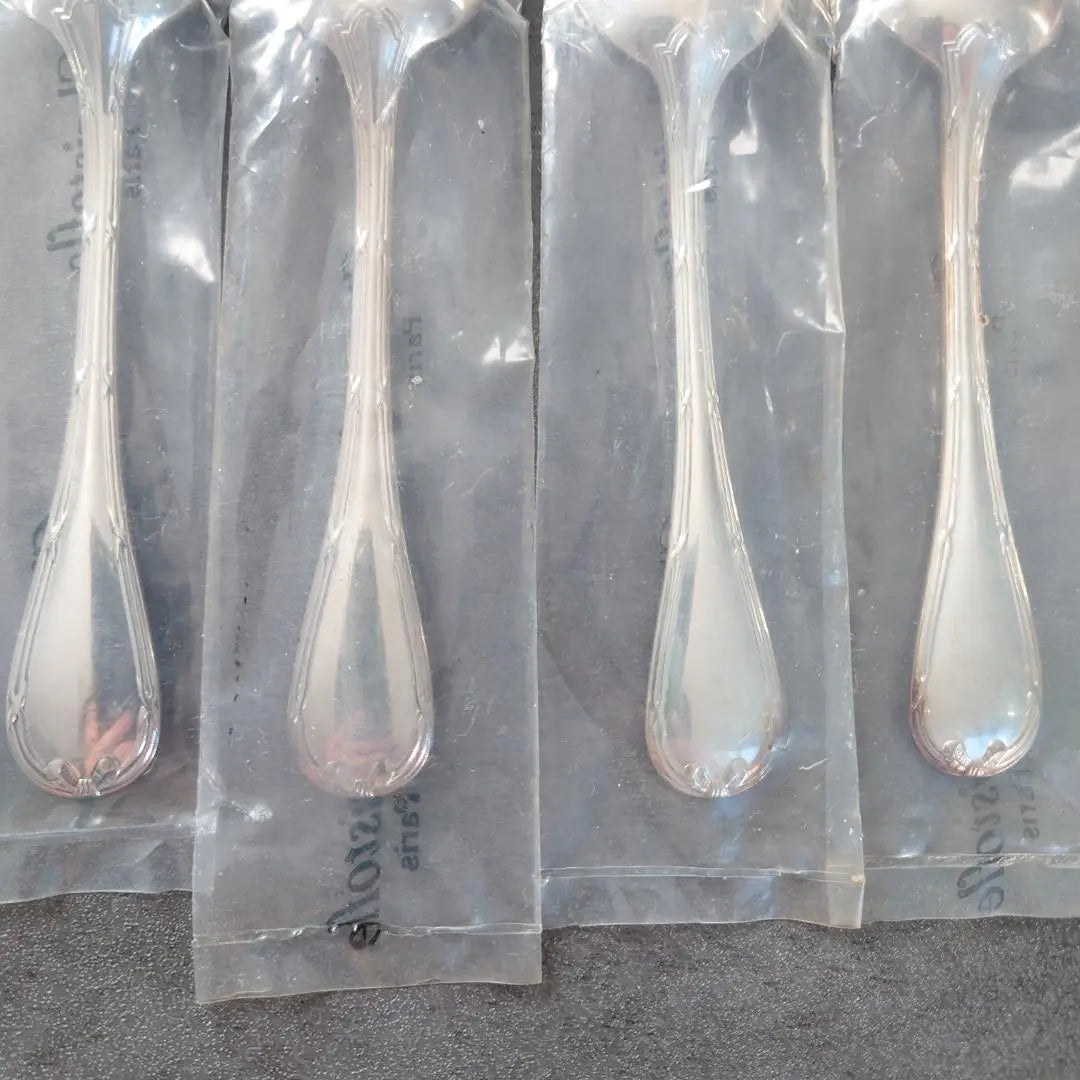 Christofle Luban Cake Fork Coffee Spoon Unopened 8 pieces