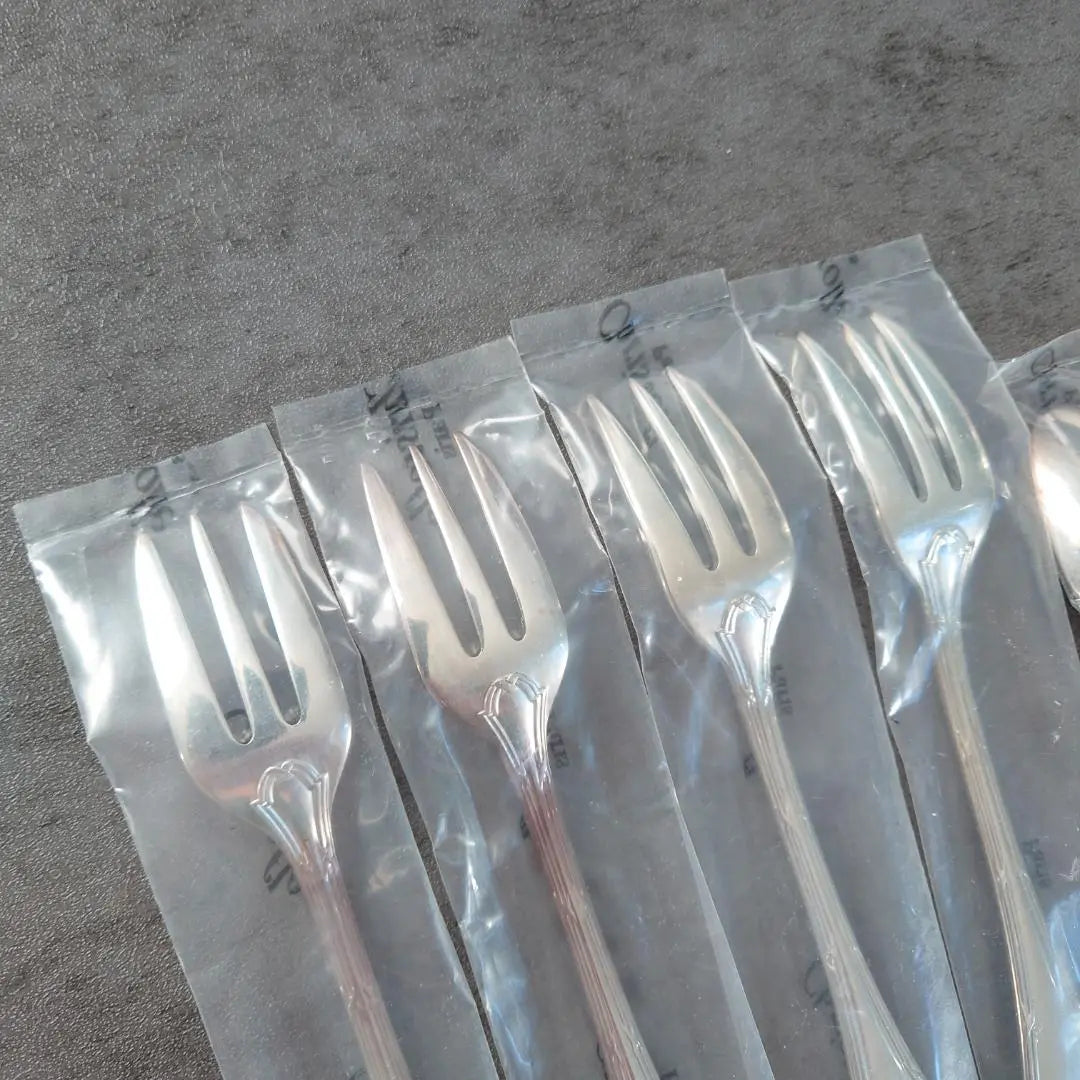 Christofle Luban Cake Fork Coffee Spoon Unopened 8 pieces