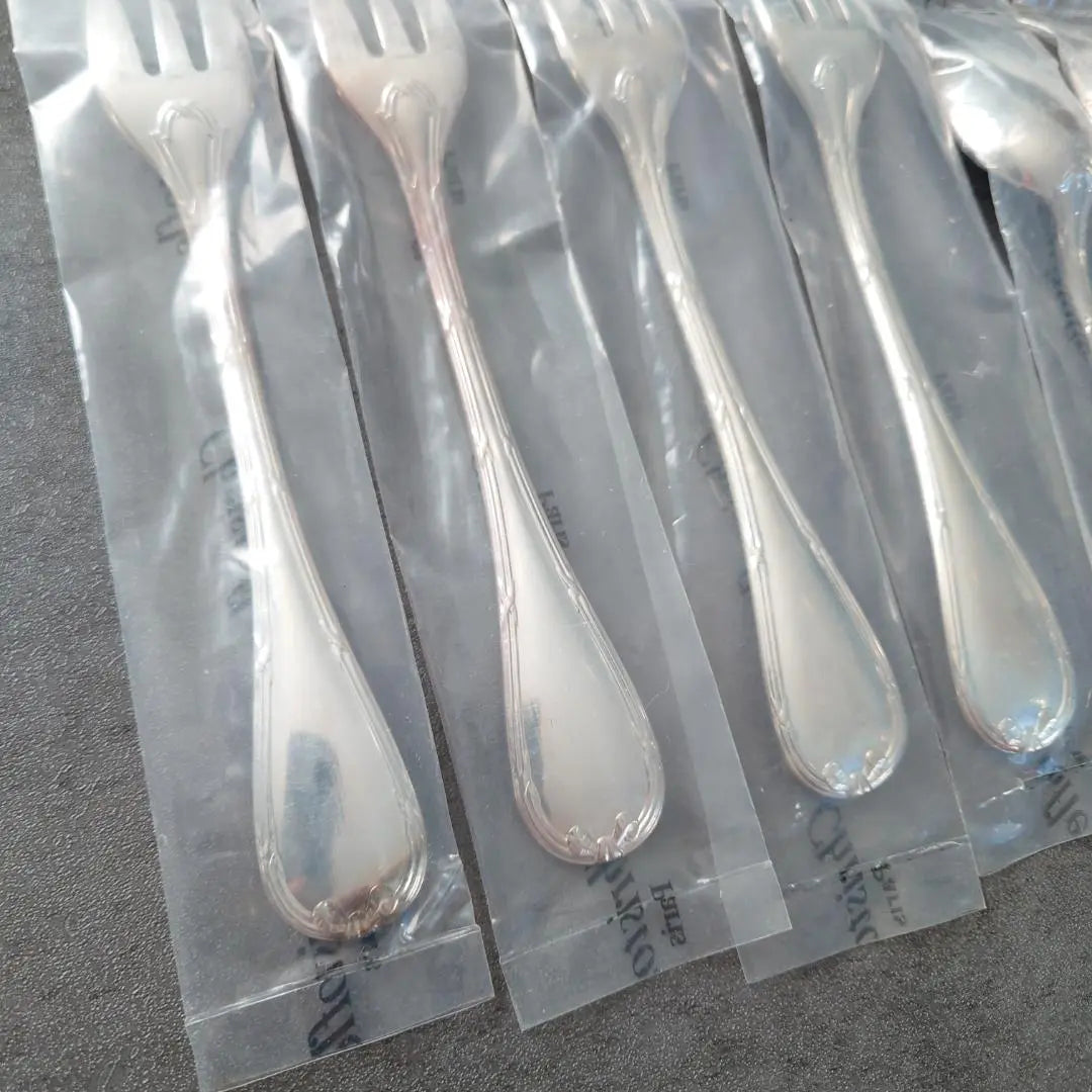 Christofle Luban Cake Fork Coffee Spoon Unopened 8 pieces