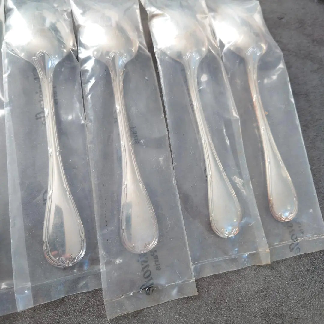 Christofle Luban Cake Fork Coffee Spoon Unopened 8 pieces