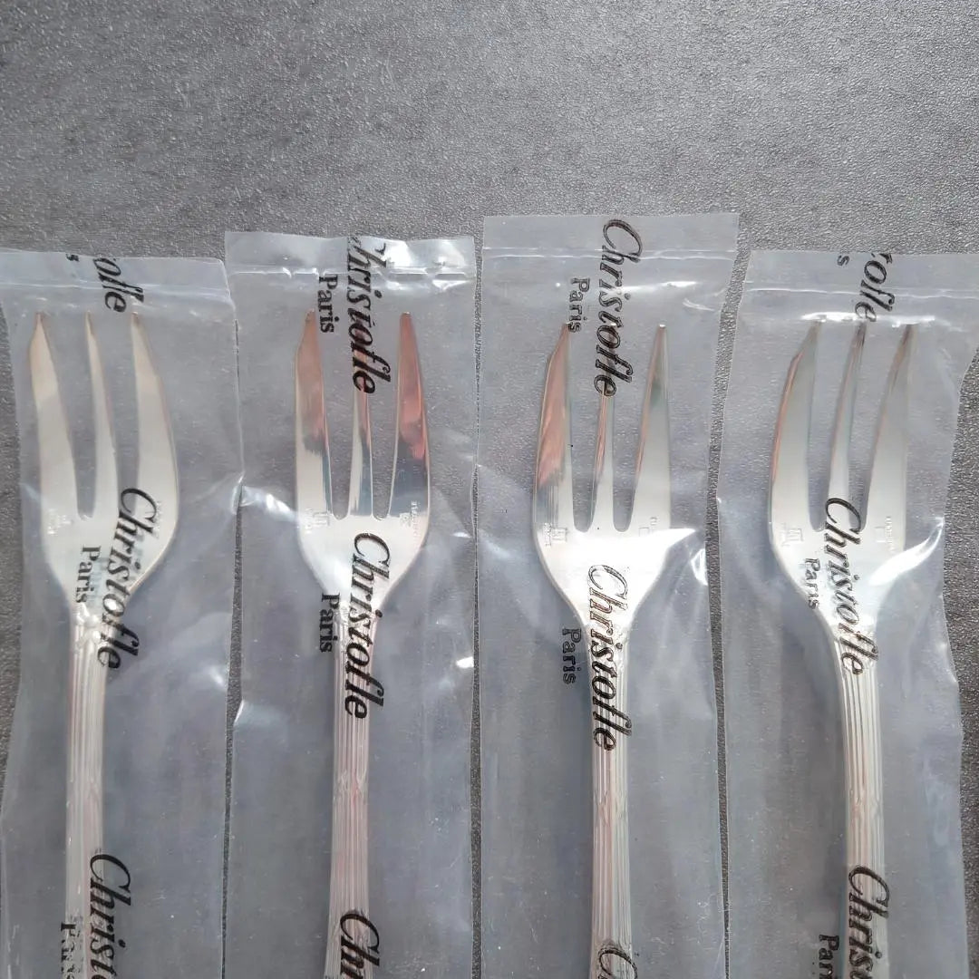 Christofle Luban Cake Fork Coffee Spoon Unopened 8 pieces