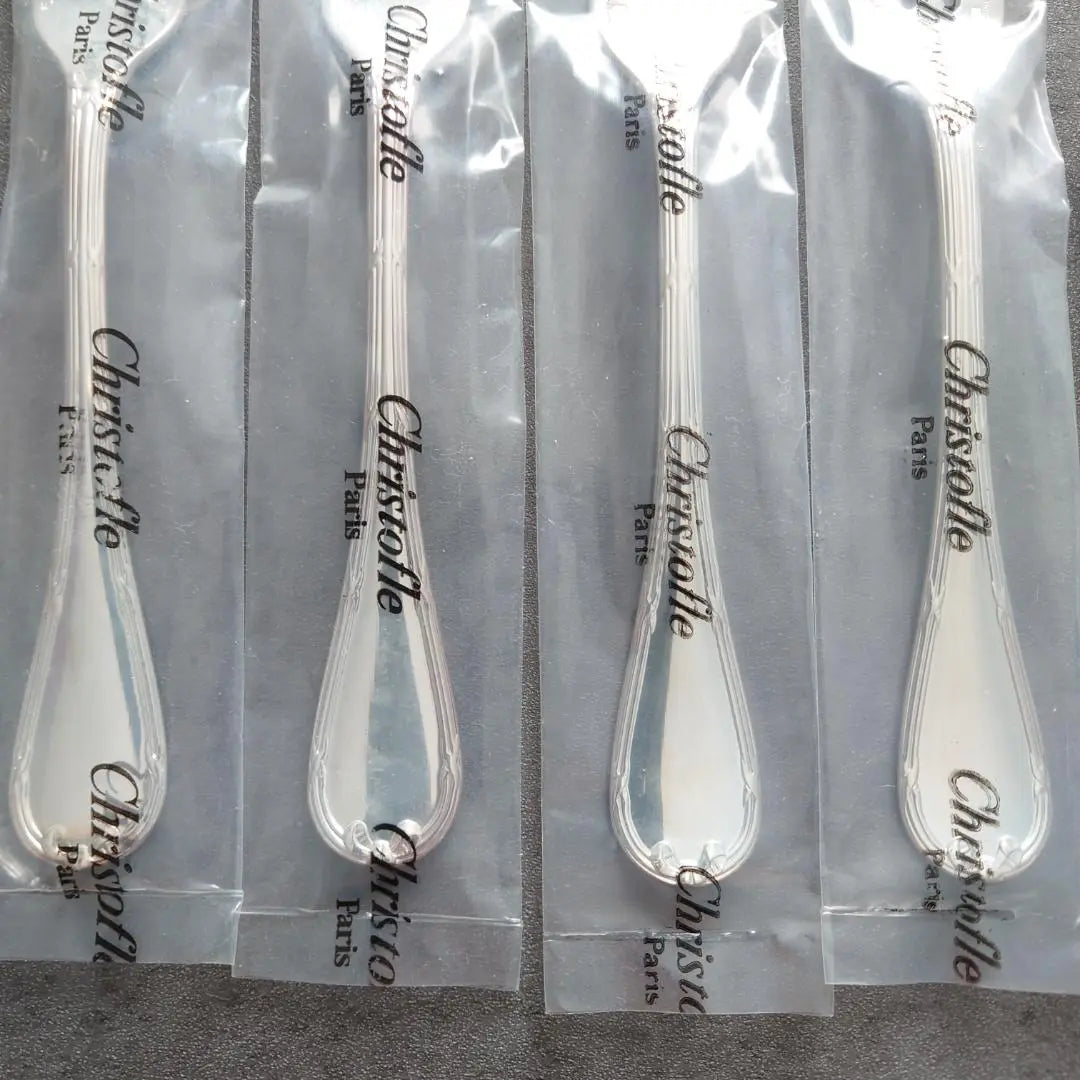 Christofle Luban Cake Fork Coffee Spoon Unopened 8 pieces