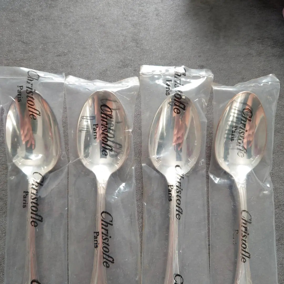 Christofle Luban Cake Fork Coffee Spoon Unopened 8 pieces