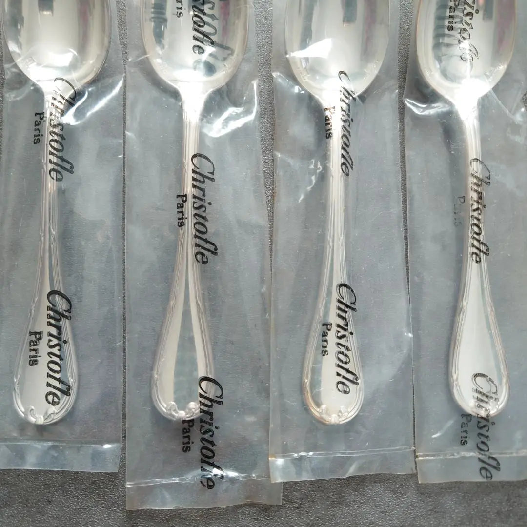 Christofle Luban Cake Fork Coffee Spoon Unopened 8 pieces