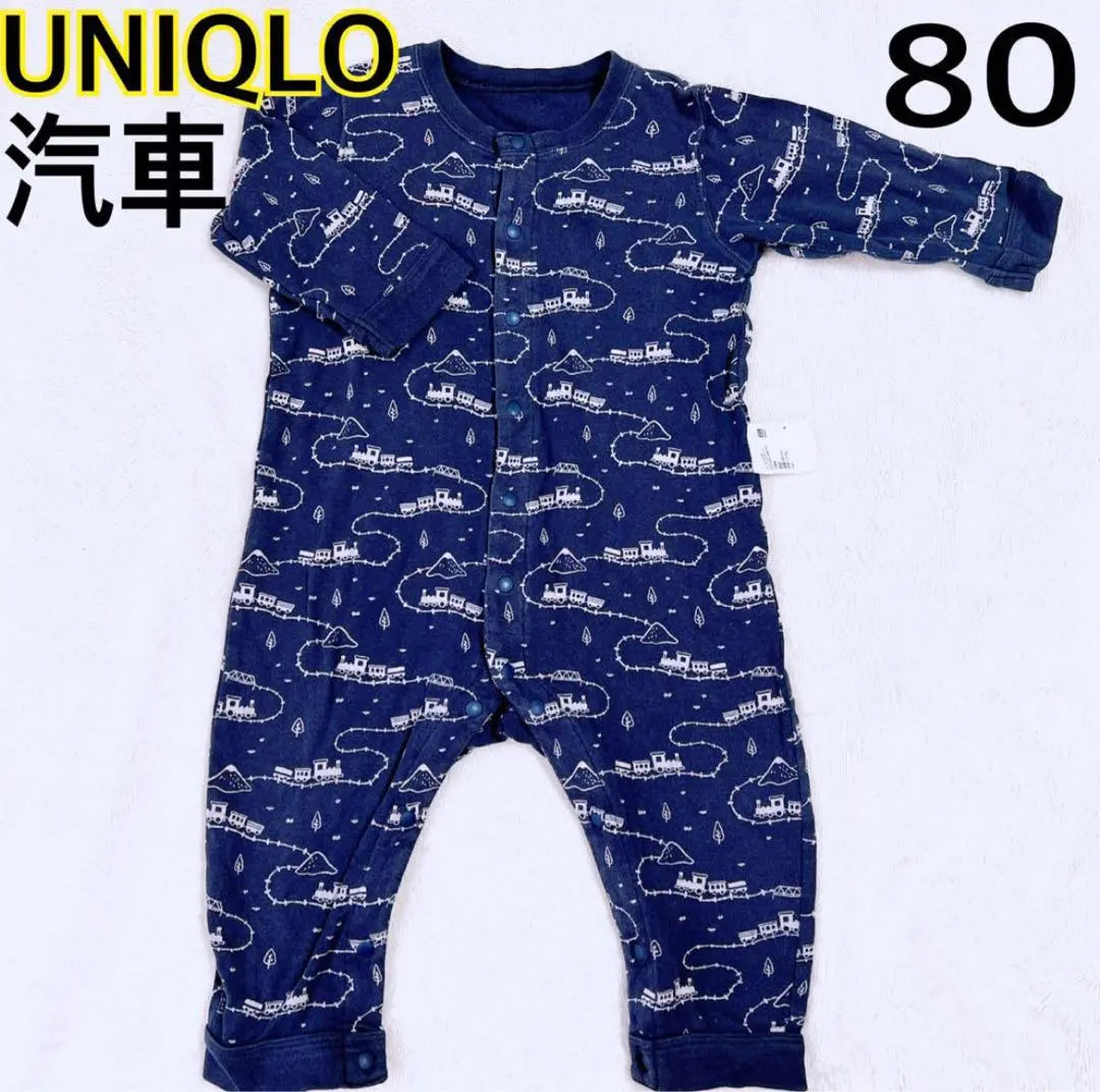 [UNIQLO] Train Long Sleeve Rompers 80cm Baby Clothes Boys