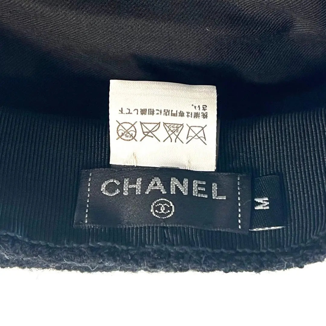 CHANEL Chanel Casket Coco Mark Camellia Black Black | CHANEL シャネル キャスケット ココマーク カメリア ブローチ ブラック