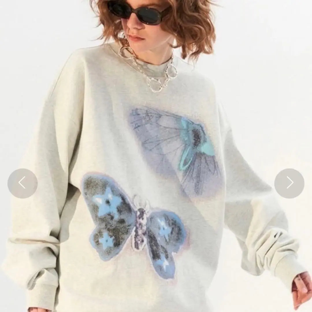 [Sold out] MODITEC Butterfly Sweatshirt M Rare