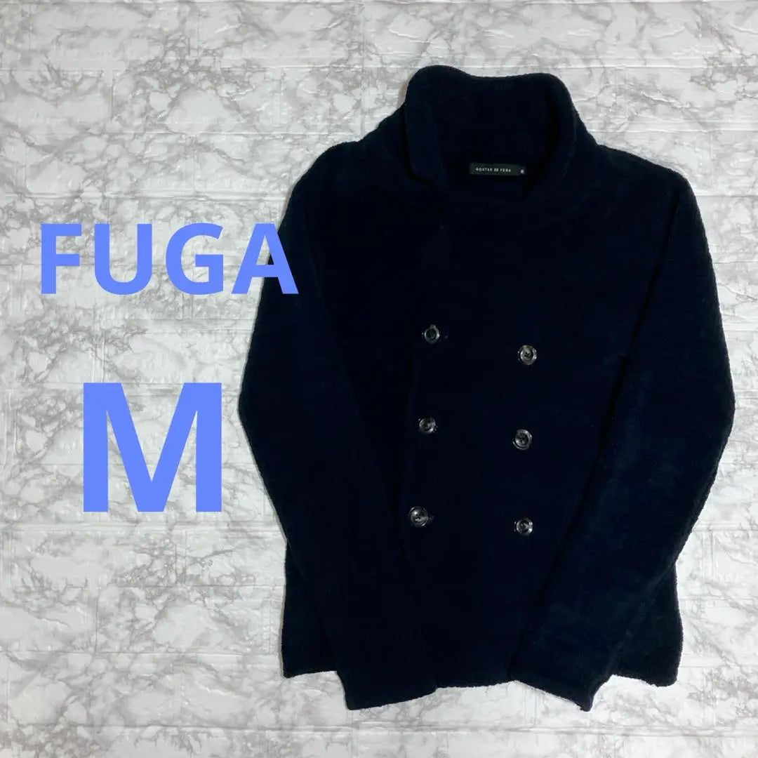 ✨Good condition✨ Fuga knit P coat jacket cardigan navy M