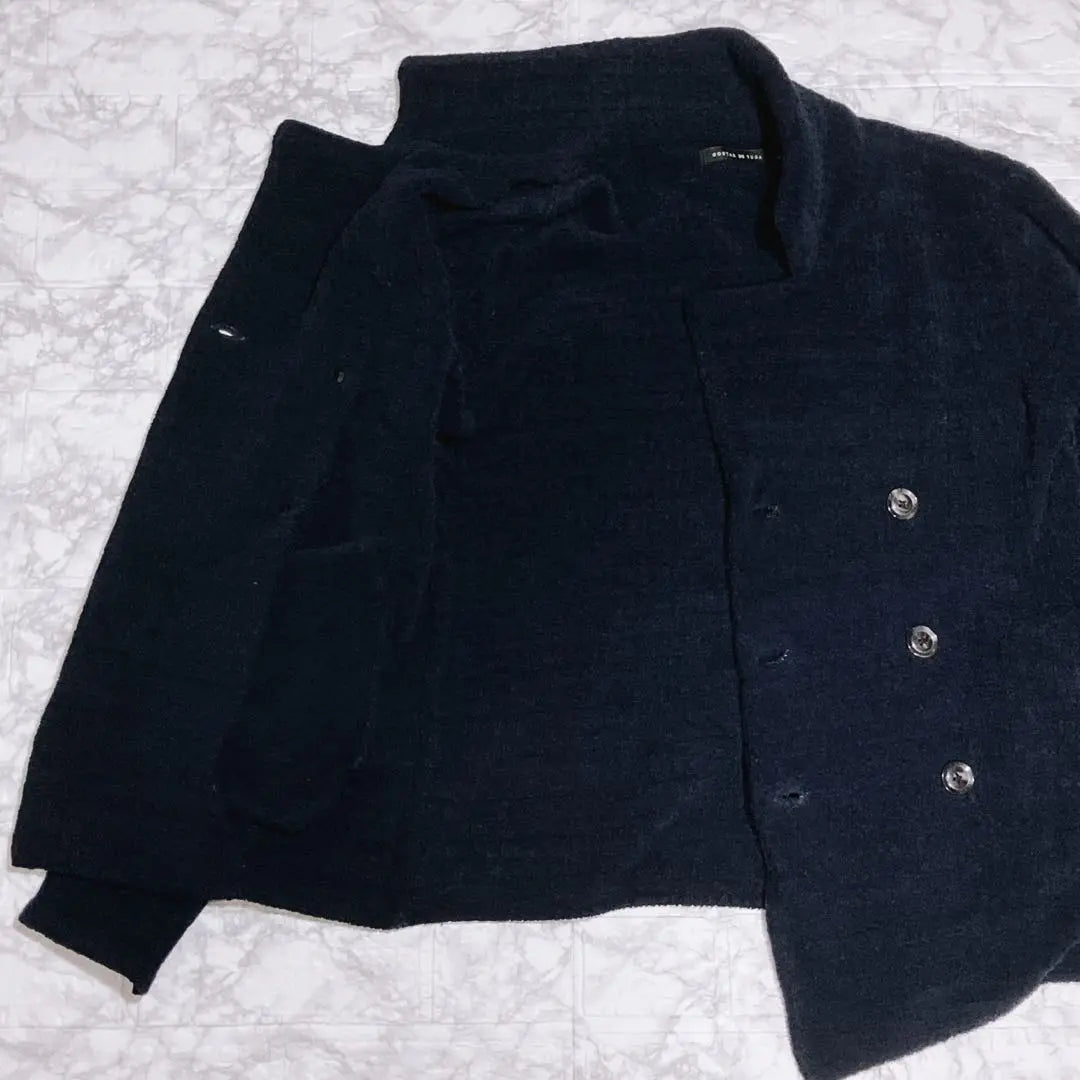 ✨Good condition✨ Fuga knit P coat jacket cardigan navy M