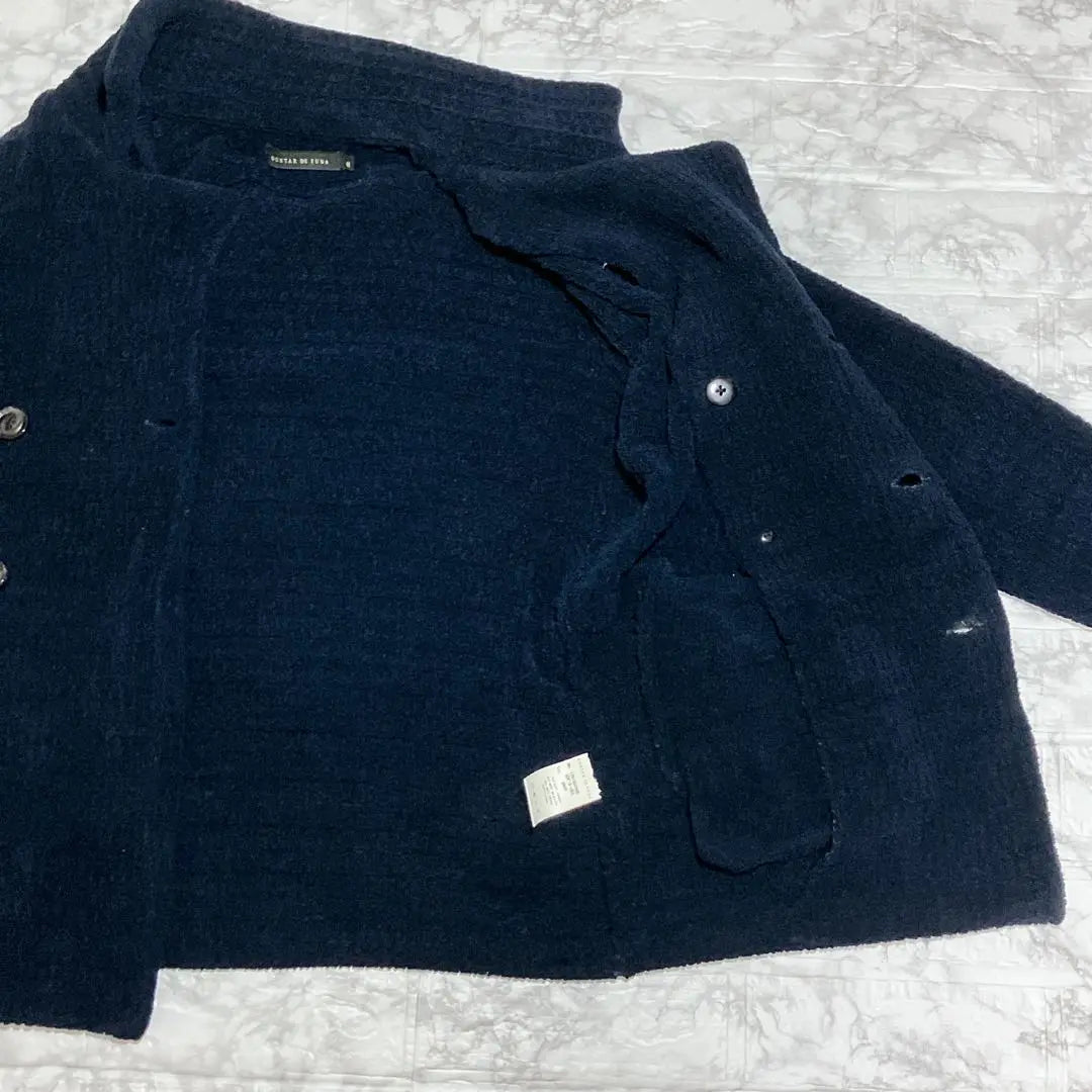 ✨Good condition✨ Fuga knit P coat jacket cardigan navy M