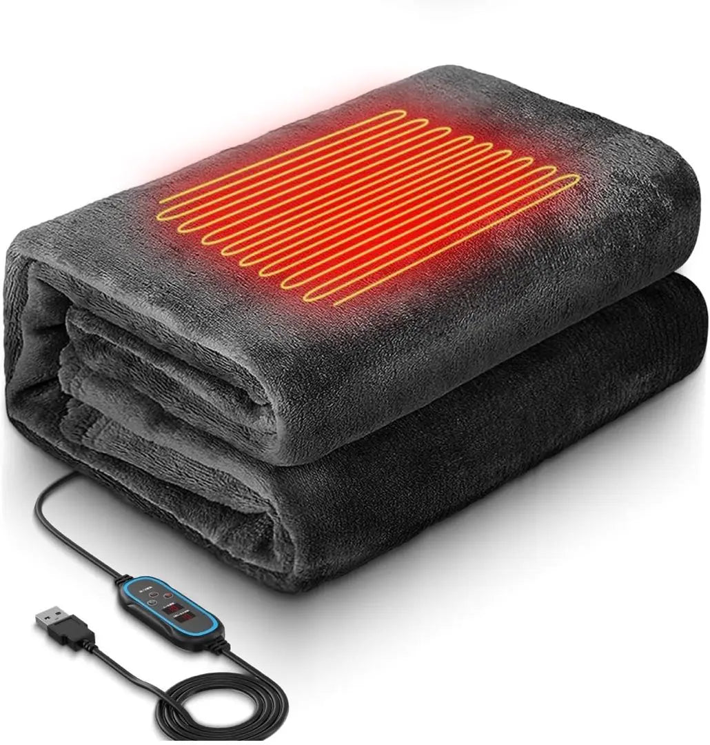 Electric blanket, electric blanket, double use as blanket, USB electric throw, timer function