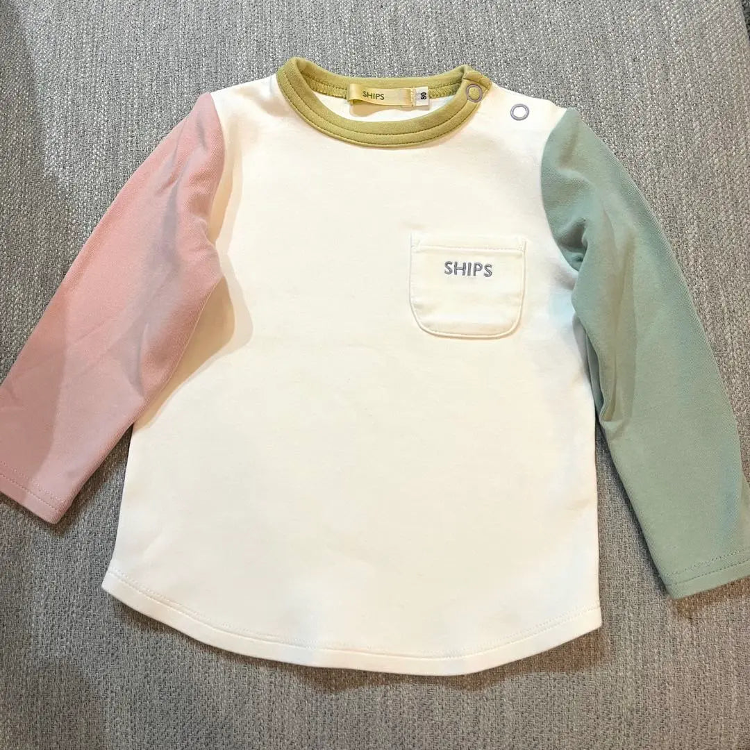 [Beautiful goods] SHIPS Long Sleeve T -shirt baby clothes 80 size 80