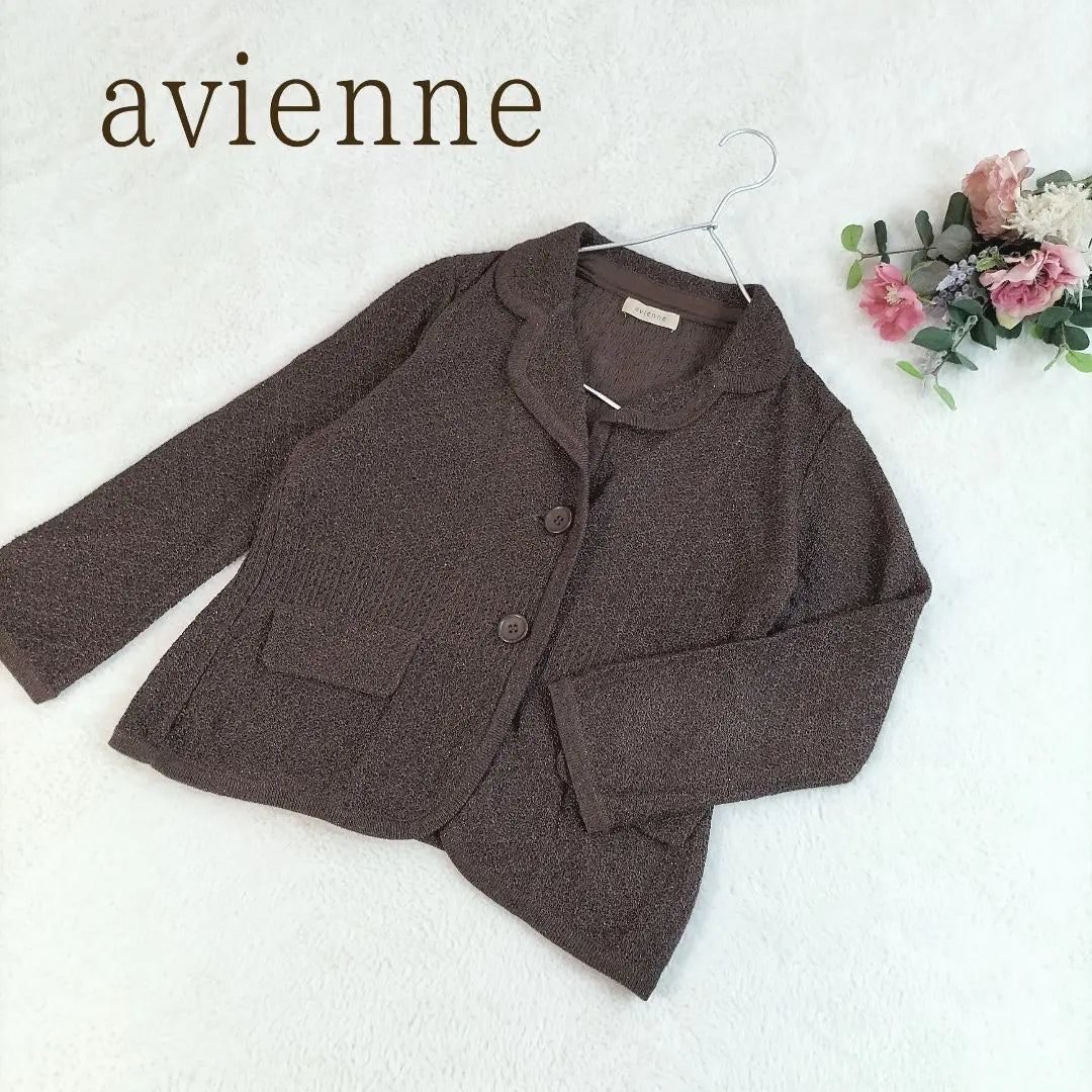 [Avienne] Women's Button Cotton Jacket Made with Cotton Linen M