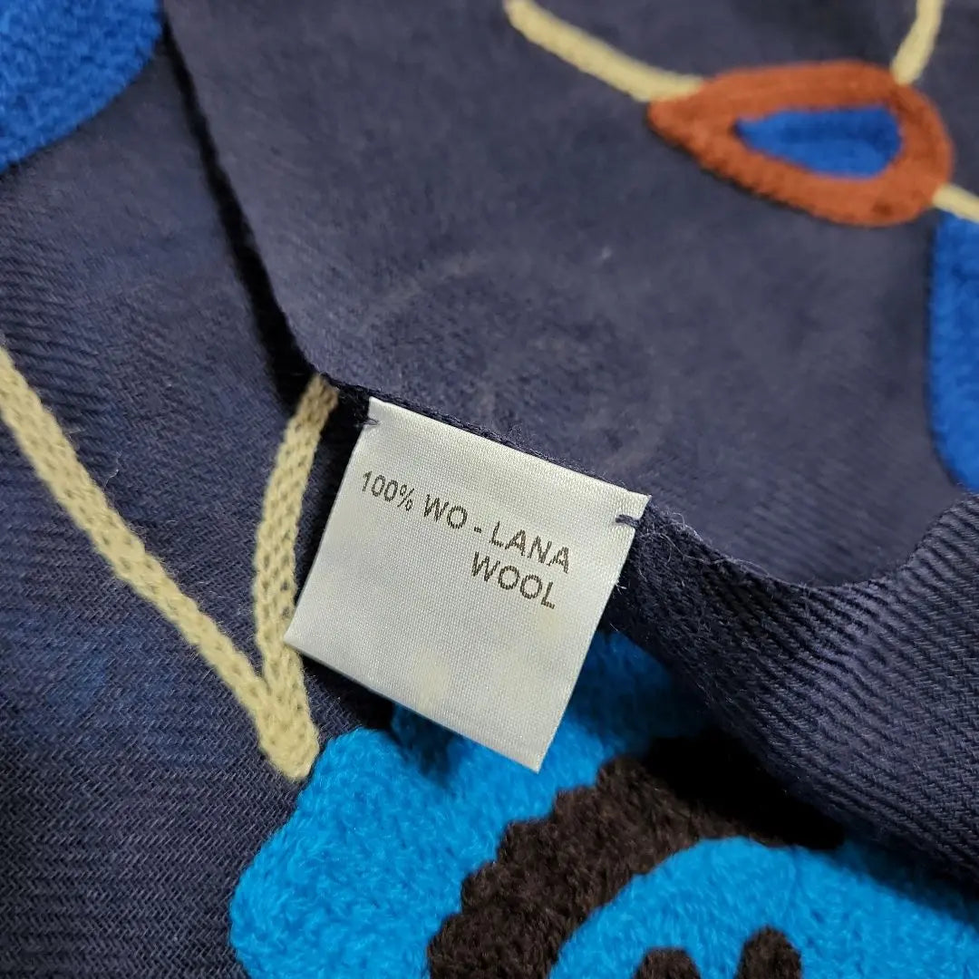 FRANCO BASSI Wool Large Stole