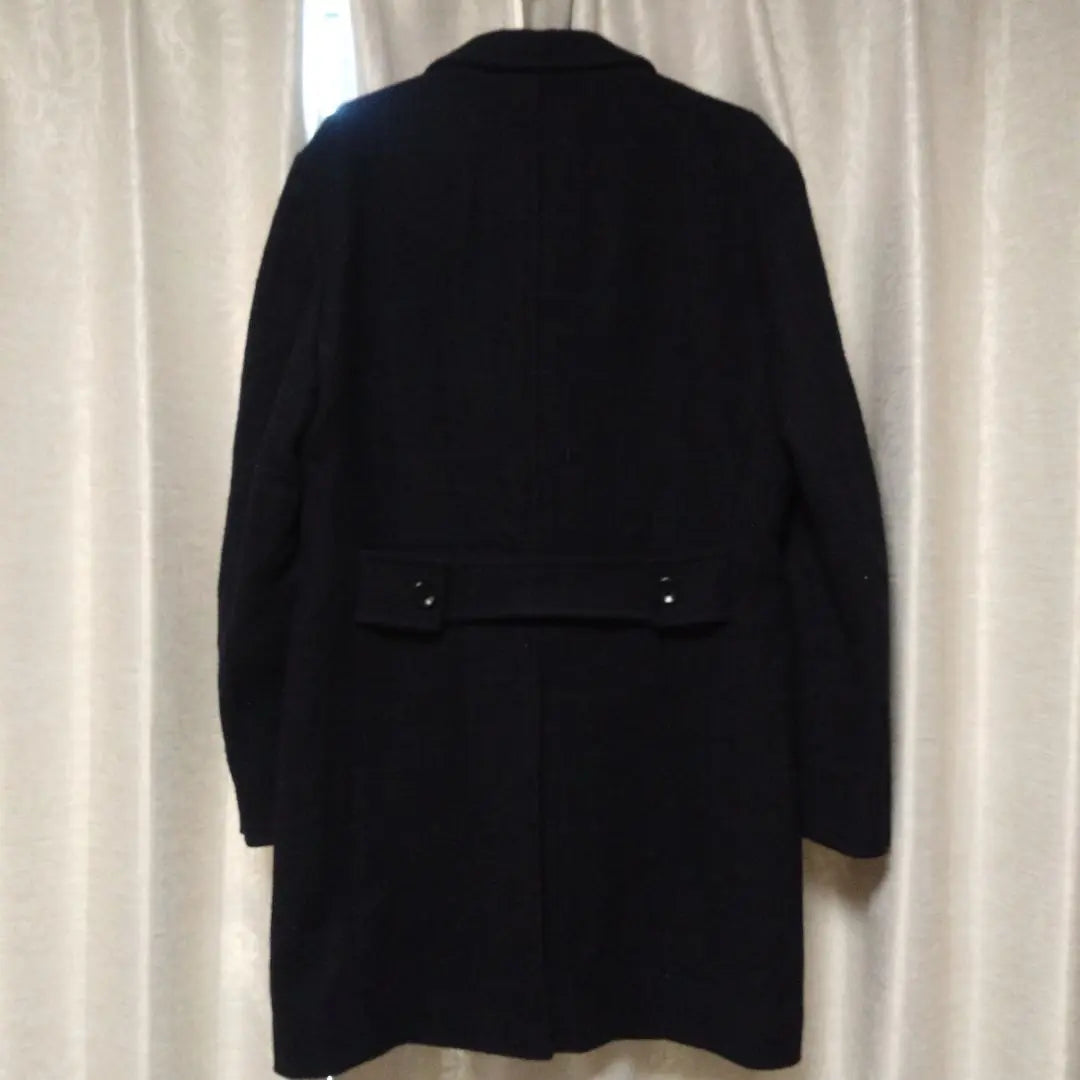 Harris Tweed Men's Wool Coat Navy