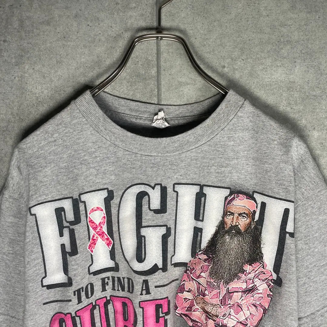 [Ropa vieja] Camiseta de manga corta Duck Dynasty Programa de televisión Fillobatson Gris | [古着]ダックダイナスティ 半袖 Tシャツ フィルロバートソン テレビ番組 灰色