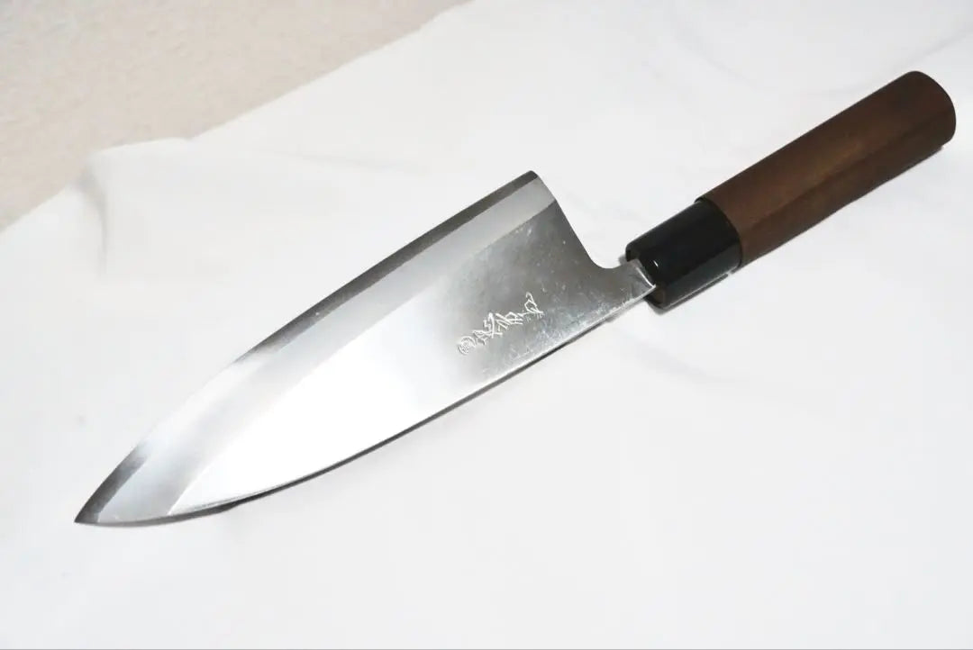 Cuchillo Tadafusa Deba 165 mm para diestros [Patrón de acabado lacado hecho a medida] Nuevo, sin usar, perfecto para regalar