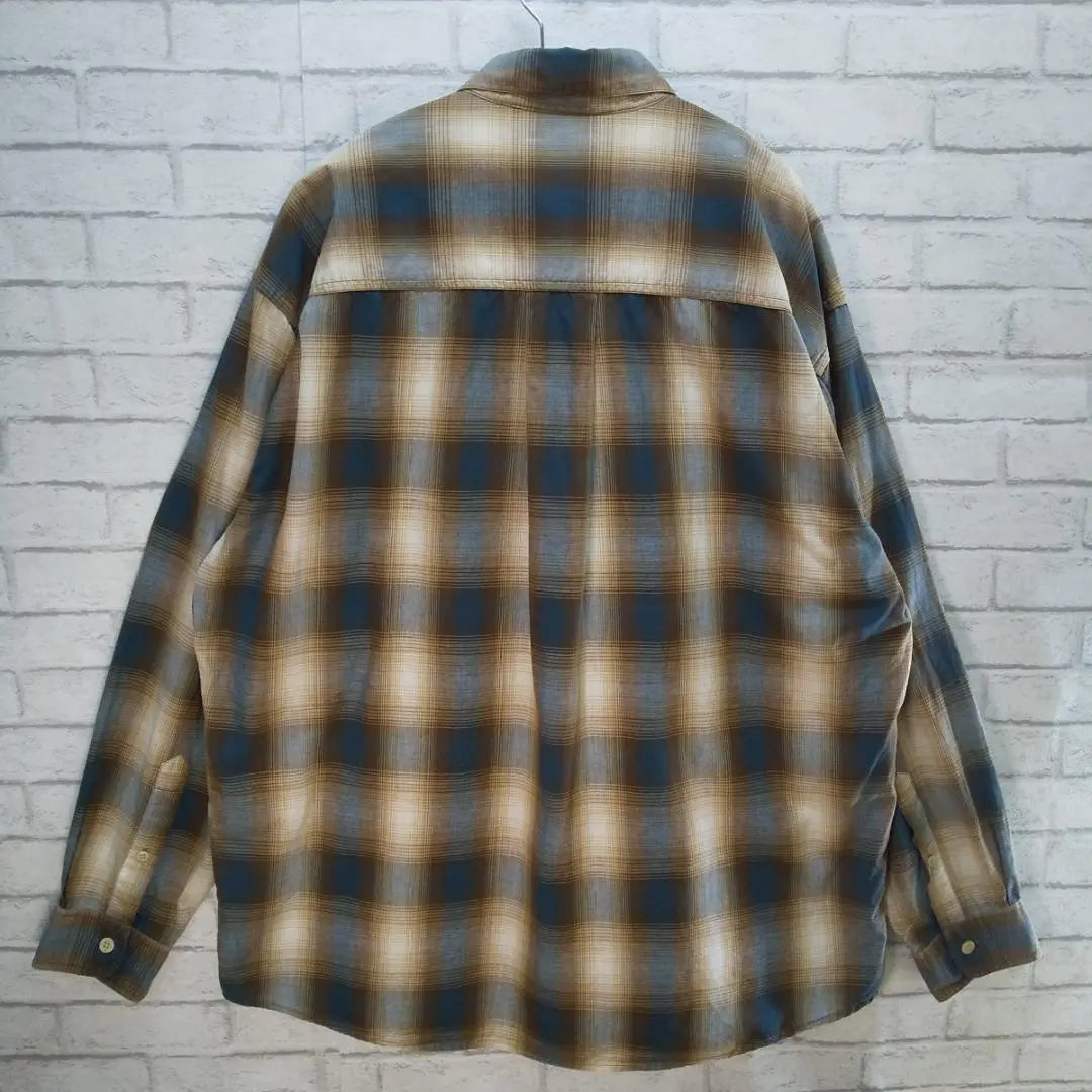 Vintage Clayborn Check Pattern Long Sleeve Shirt amu00912