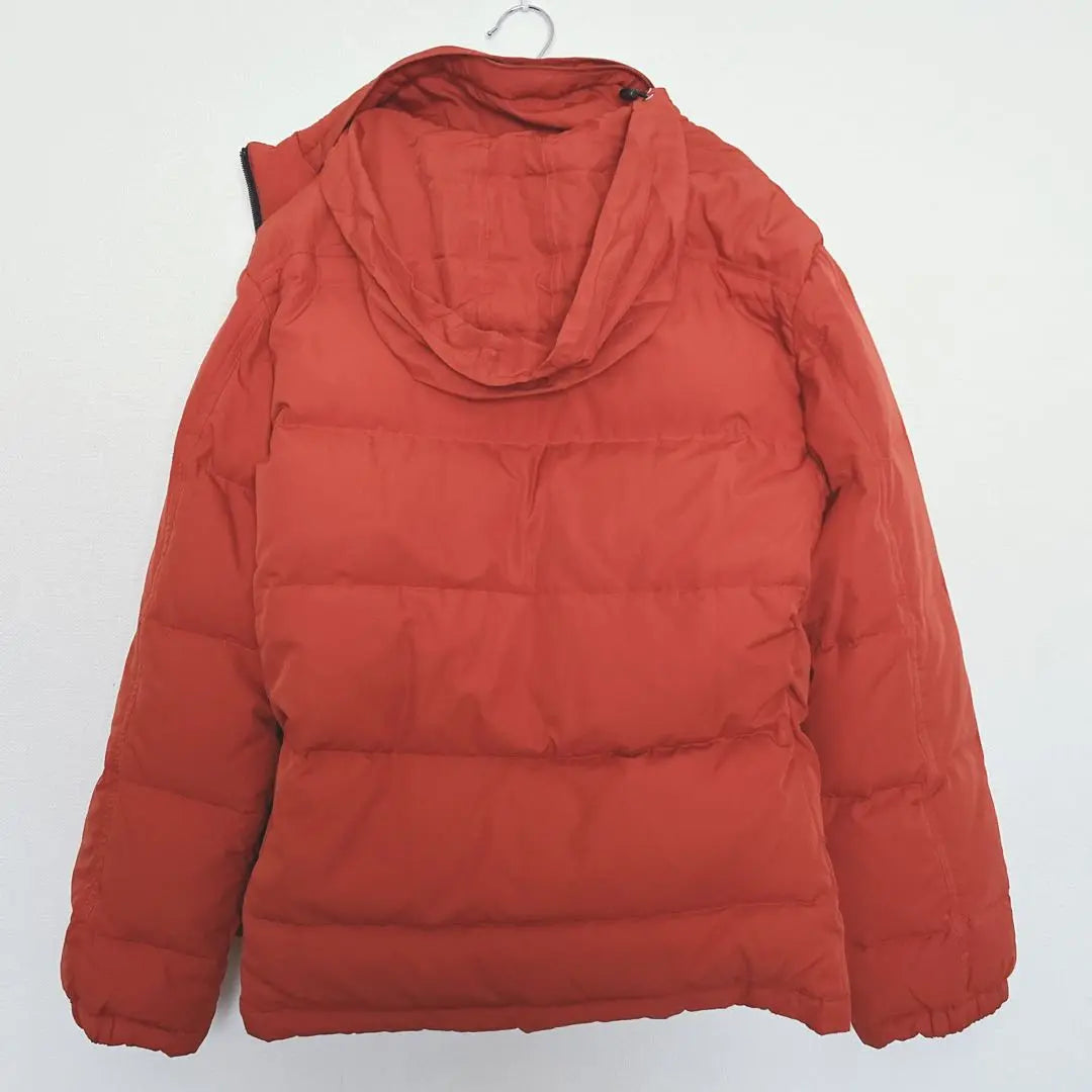 [GOLDEN BEAR] Red down jacket plaid pattern L 90% down