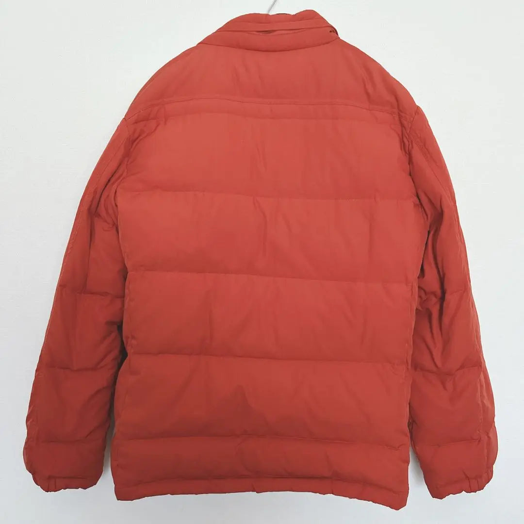 [GOLDEN BEAR] Red down jacket plaid pattern L 90% down