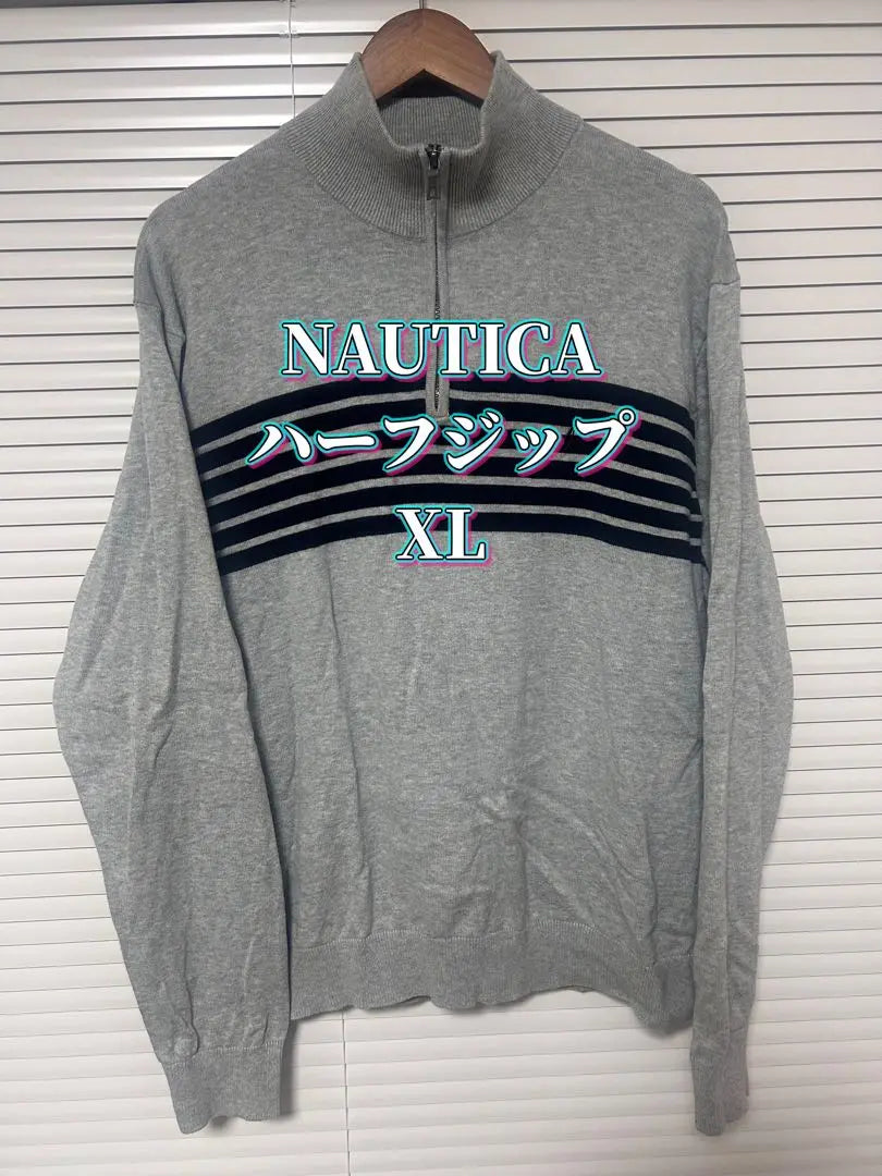 [Simple and reusable ◎NAUTICA half zip]