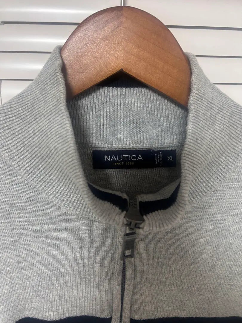 [Simple and reusable ◎NAUTICA half zip]