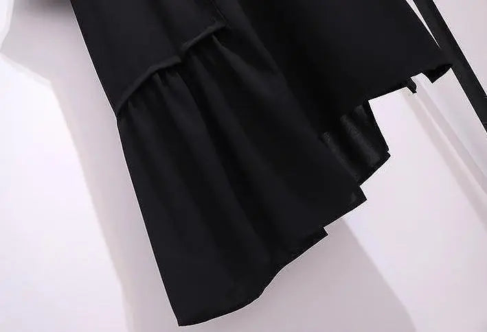 Large Size Women's Spring/Summer Dress Asimée Black