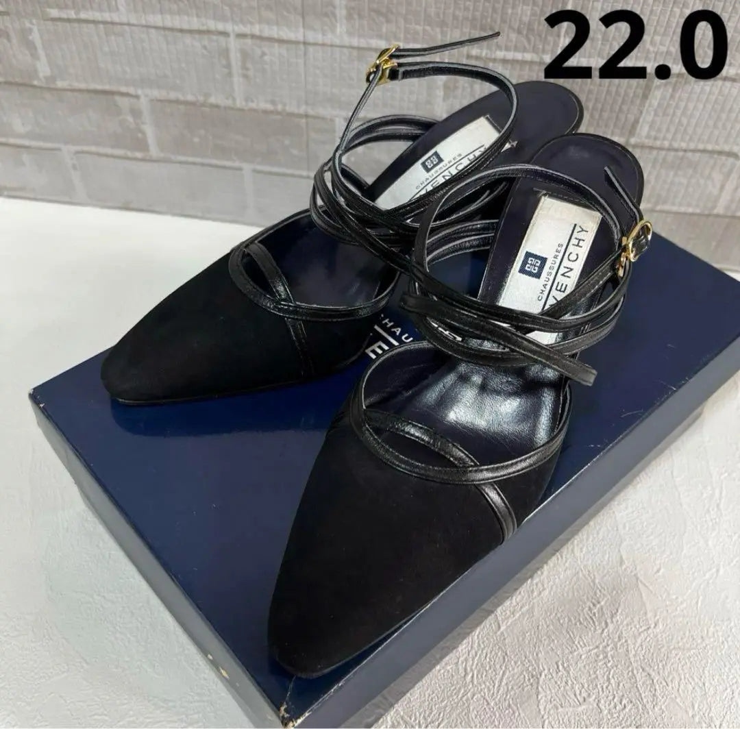 Givenchy High Heels 22.0cm Pointed Toe Ankle Strap