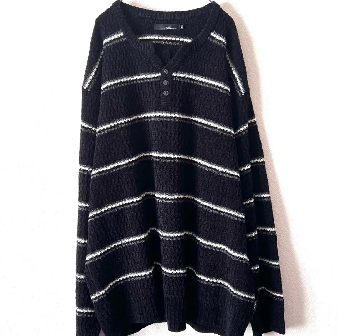 [Limited to one item] 4L size big size knit black used