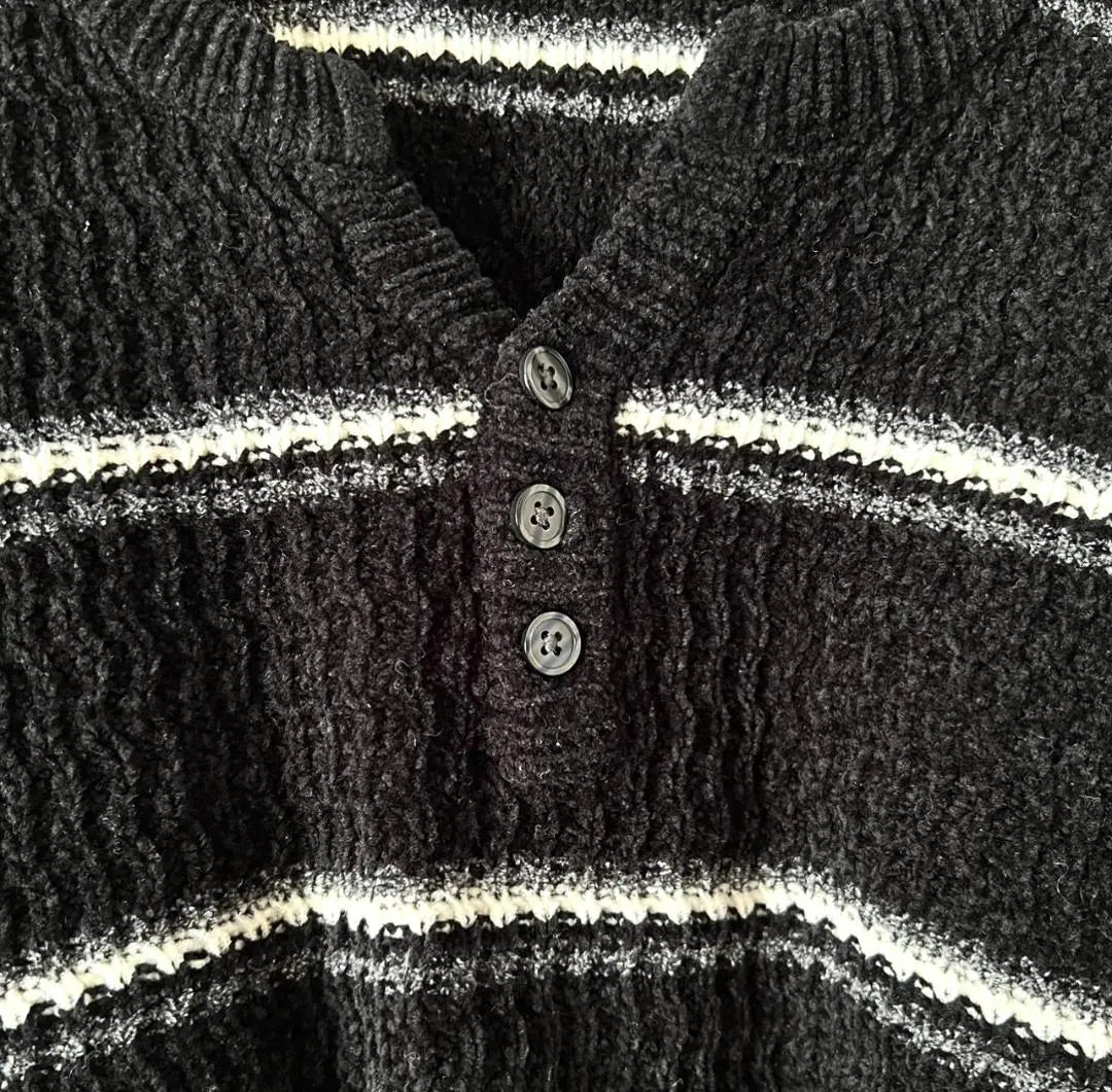 [Limited to one item] 4L size big size knit black used