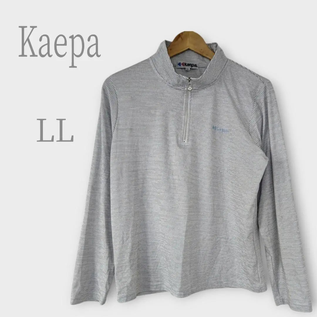 Keipa Half Zip Shirt Long Sleeve Logo Embroidered Gray XL Sportswear