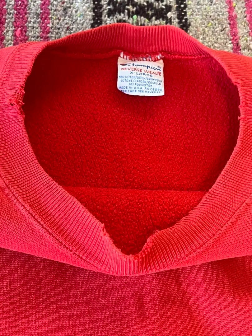 Champion Reverse Weave Sweatshirt X-Large Red