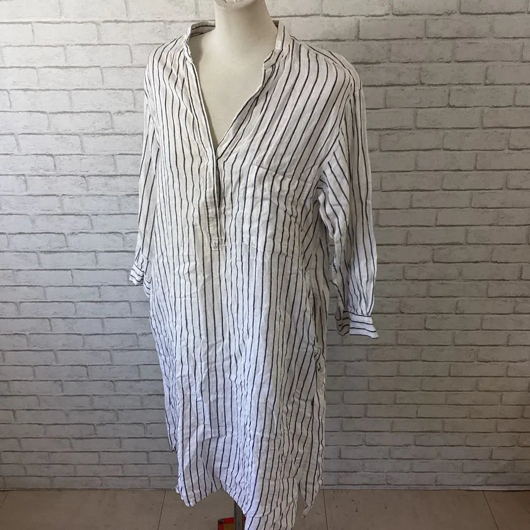 3.17 h184 Global Work Long Sleeve Dress No Collar Sto