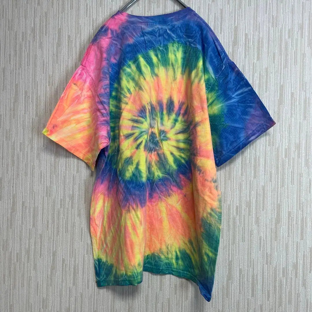 C937 [Hanes] Short-sleeved tie-dye T-shirt [M] All-over pattern