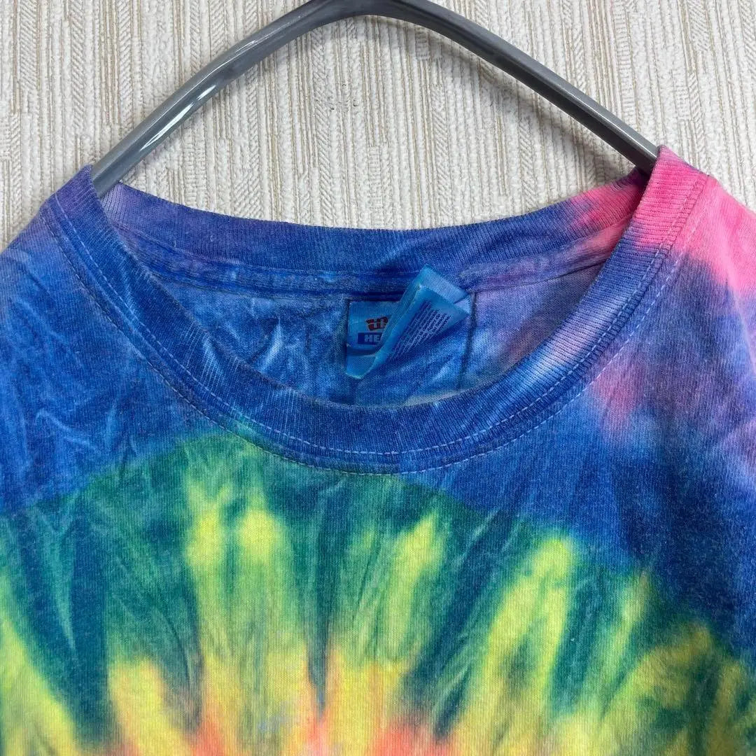 C937 [Hanes] Short-sleeved tie-dye T-shirt [M] All-over pattern