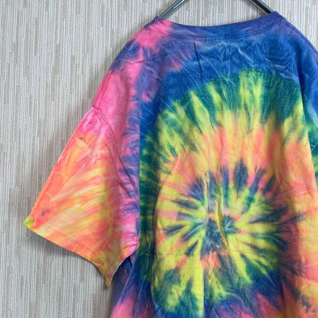 C937 [Hanes] Short-sleeved tie-dye T-shirt [M] All-over pattern