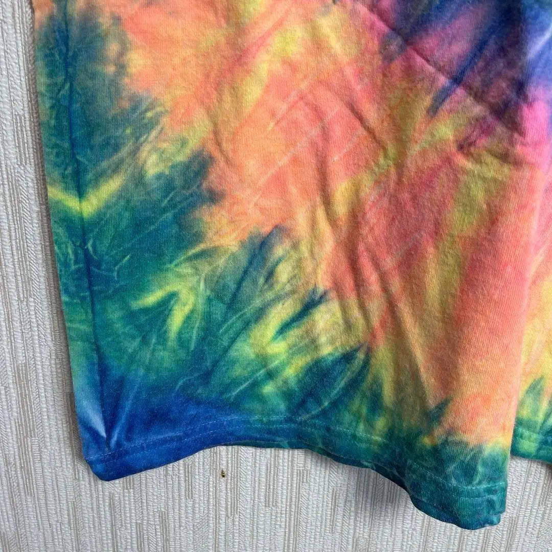 C937 [Hanes] Short-sleeved tie-dye T-shirt [M] All-over pattern