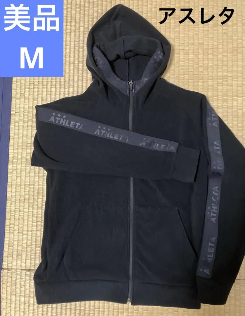 [Nearly unused] Men's Athleta Brushed Zip-Up Hoodie M Black