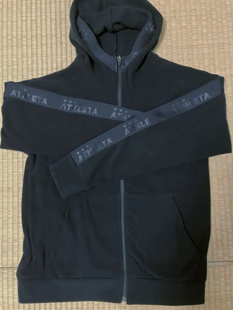 [Nearly unused] Men's Athleta Brushed Zip-Up Hoodie M Black