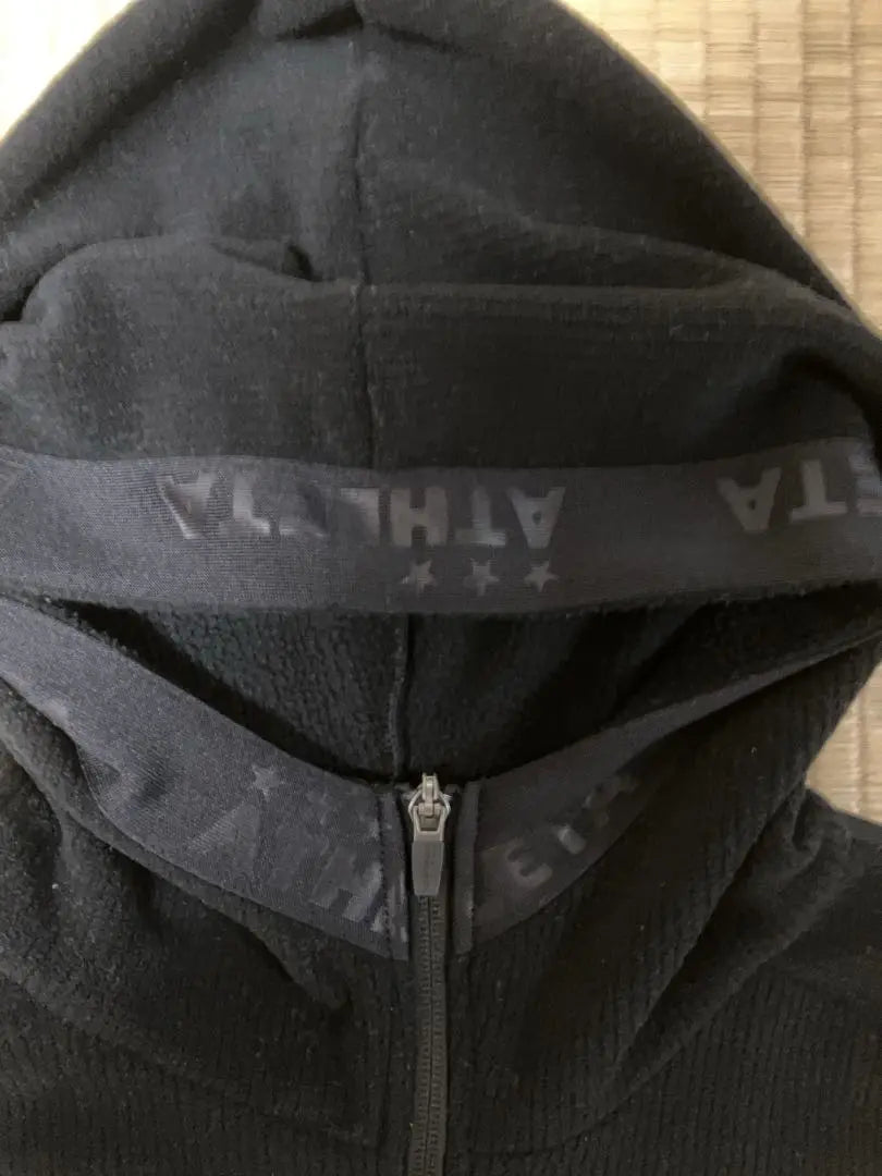 [Nearly unused] Men's Athleta Brushed Zip-Up Hoodie M Black