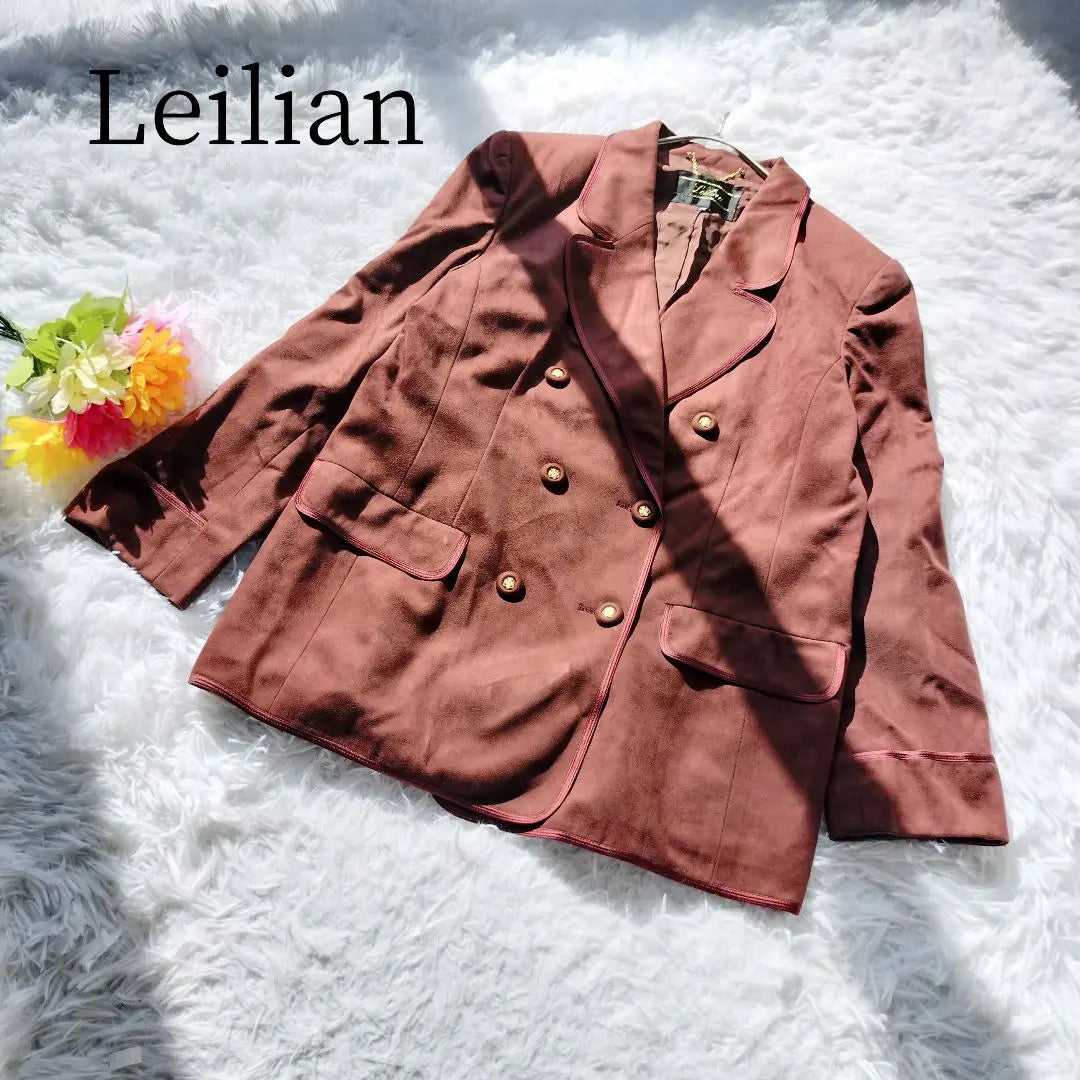 [Leilian] [2XL.3L] Tailored jacket, gold button, haori