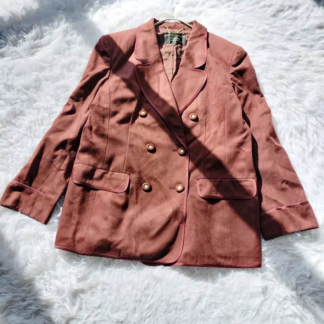 [Leilian] [2XL.3L] Tailored jacket, gold button, haori