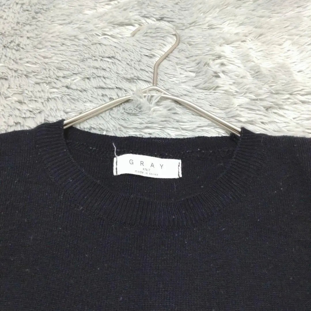 VINTAGE Vintage Knit Sweater Long Sleeve Round Neck Light plain | Vintage ヴィンテージ ニットセーター 長袖 ラウンドネック 薄手 無地