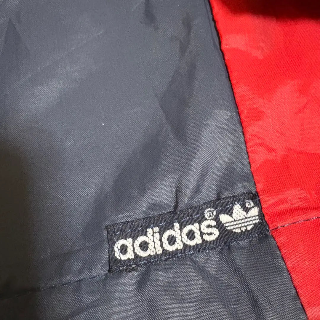 [I72] 70s adidas ventex nylon jacket navy red white